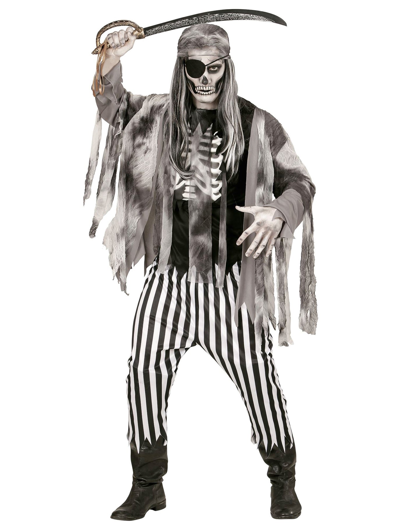 Déguisement pirate squelette fantôme homme