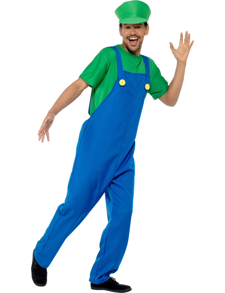 Déguisement plombier vert homme