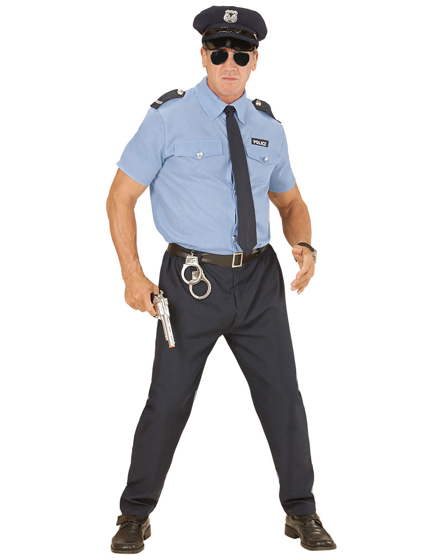 Déguisement policier bleu homme
