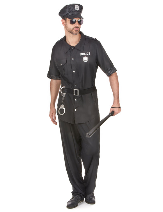 Déguisement policier noir homme