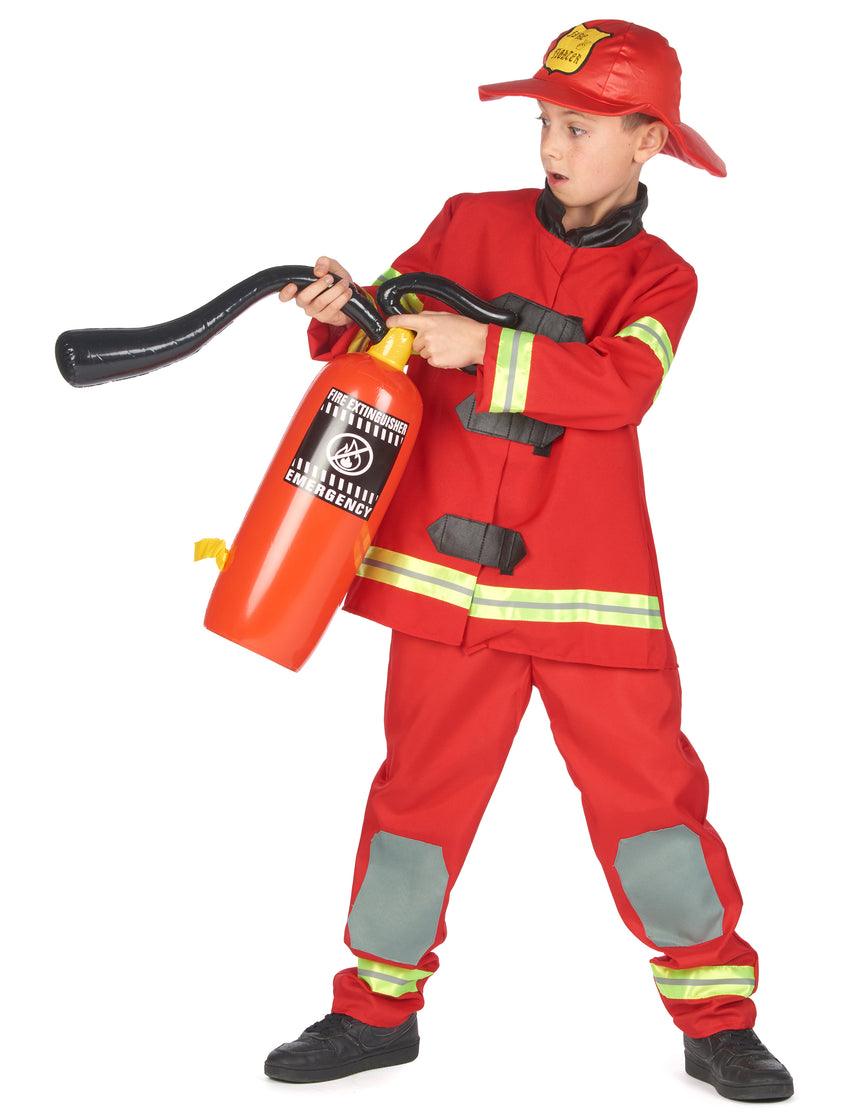 Déguisement pompier rouge enfant