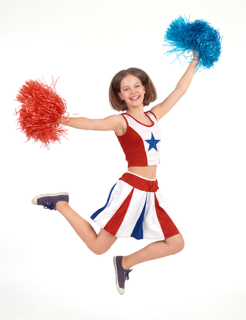 Déguisement pompom girl étoile fille