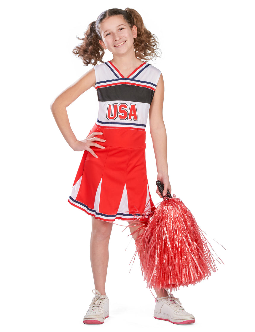 Déguisement pompom girl USA fille