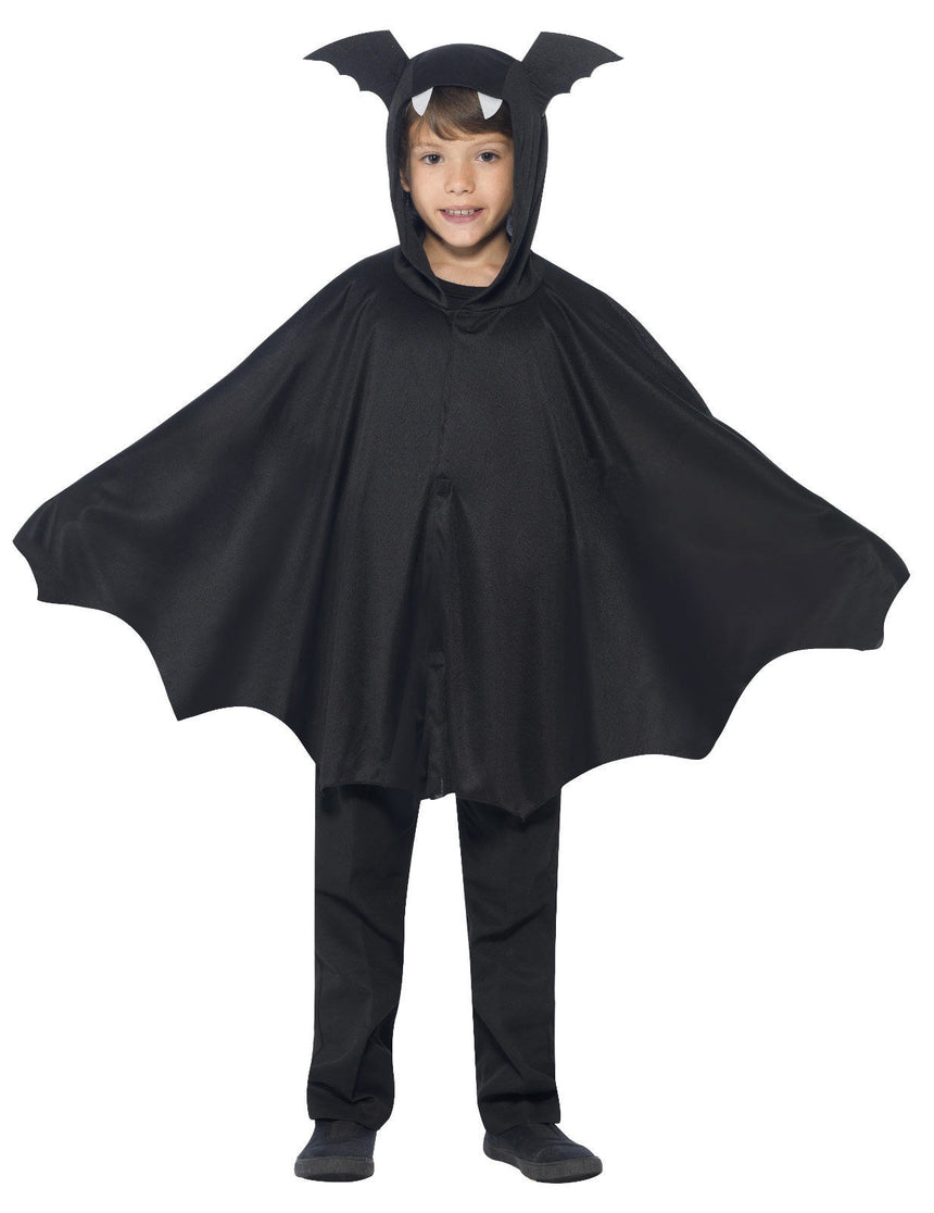 Déguisement poncho chauve-souris noir enfant Halloween