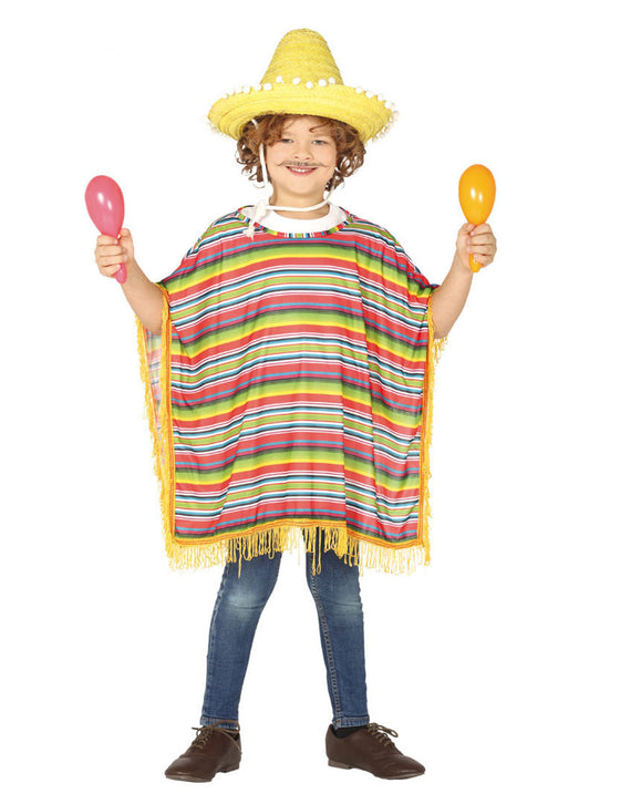 Déguisement poncho mexicain enfant