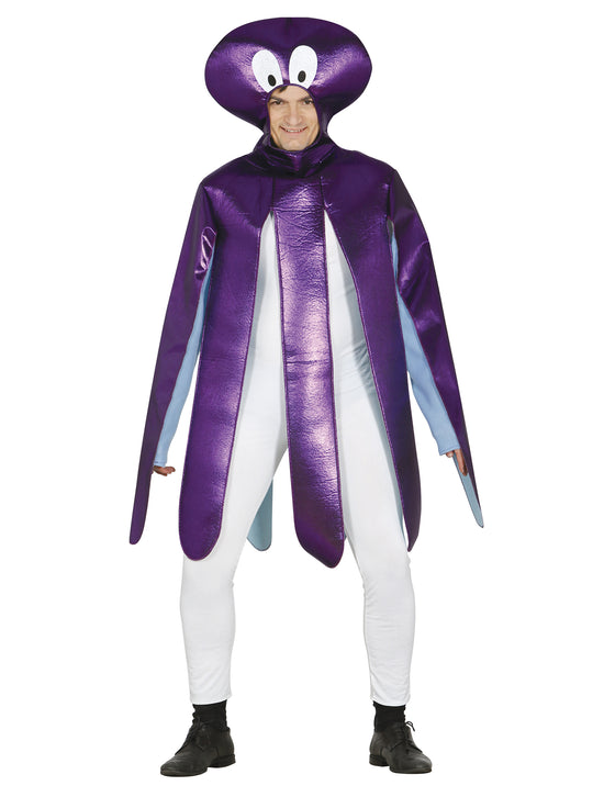 Déguisement poulpe violet adulte