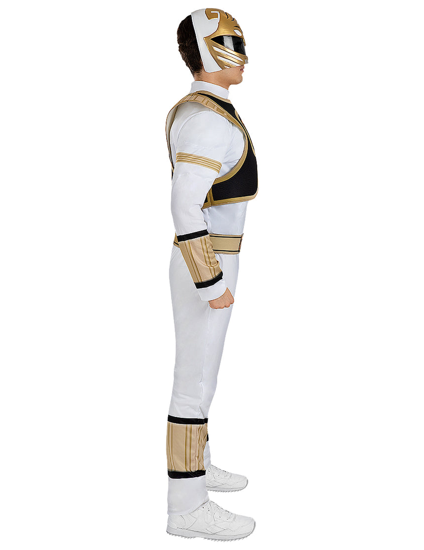 Déguisement Power Ranger blanc adulte