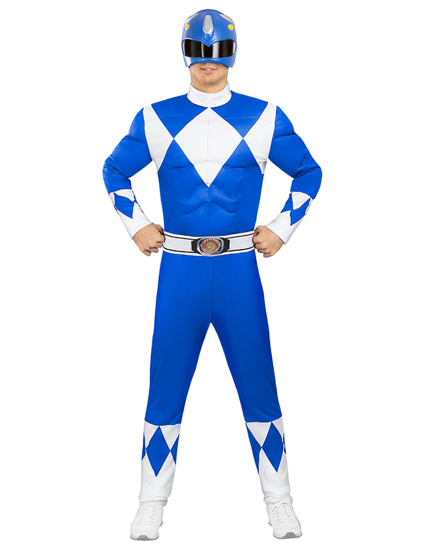 Déguisement Power Ranger bleu adulte