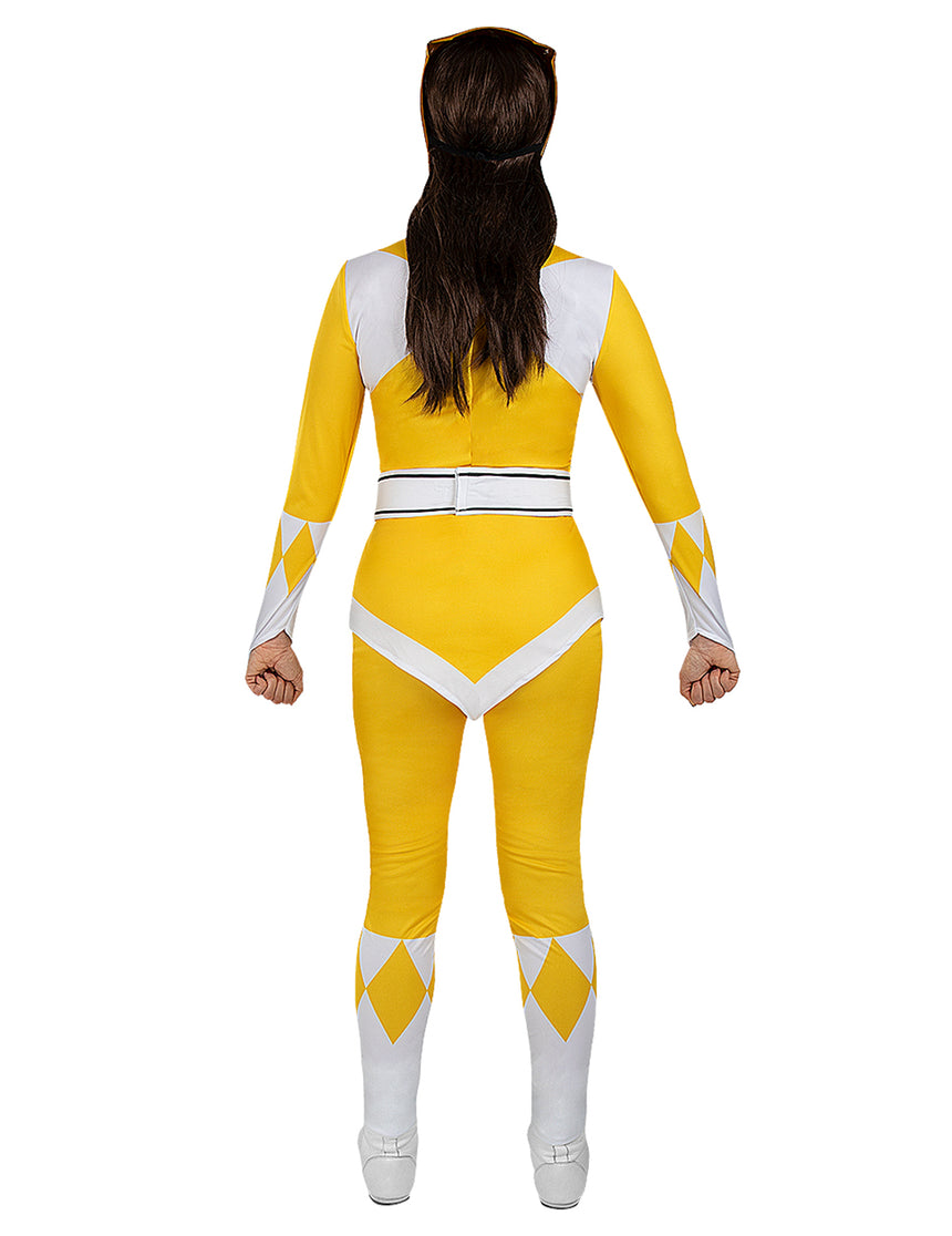 Déguisement Power Ranger jaune adulte