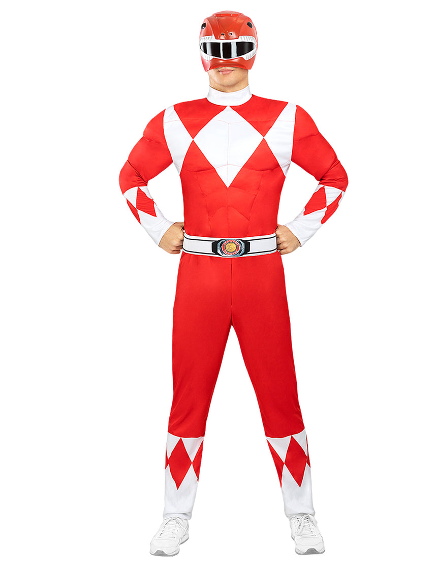 Déguisement Power Ranger rouge adulte