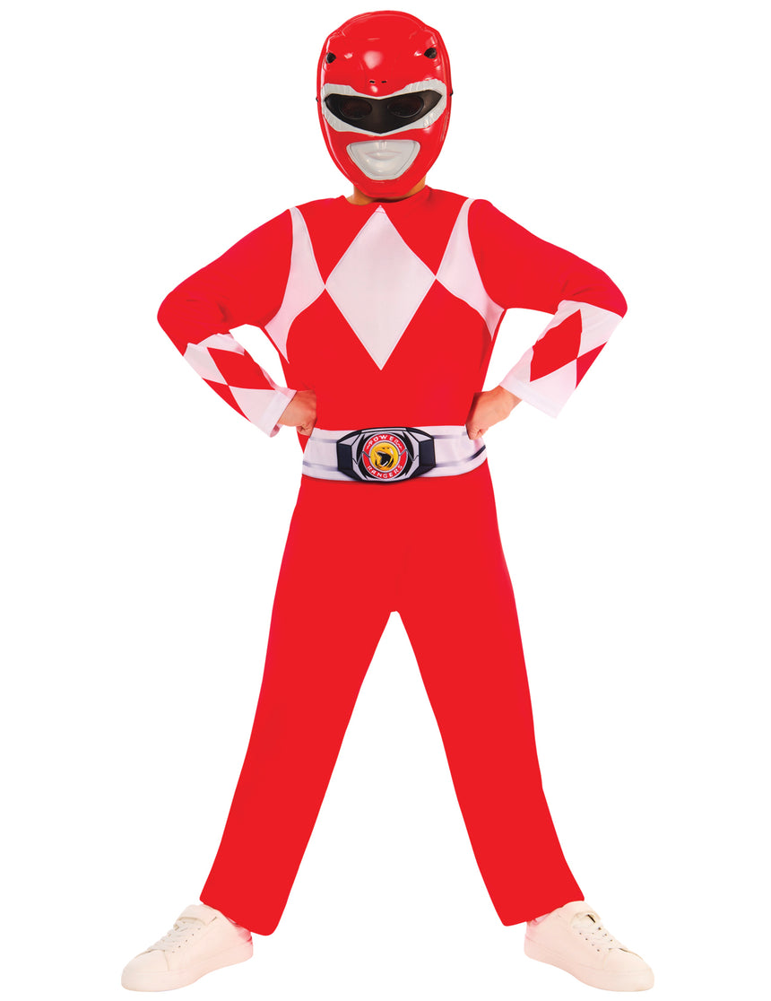 Déguisement Power Ranger rouge classique enfant