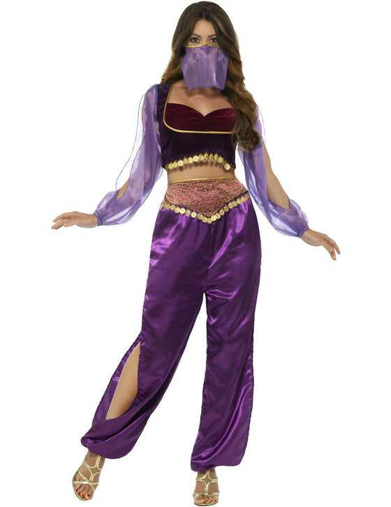 Déguisement princesse arabe violette femme