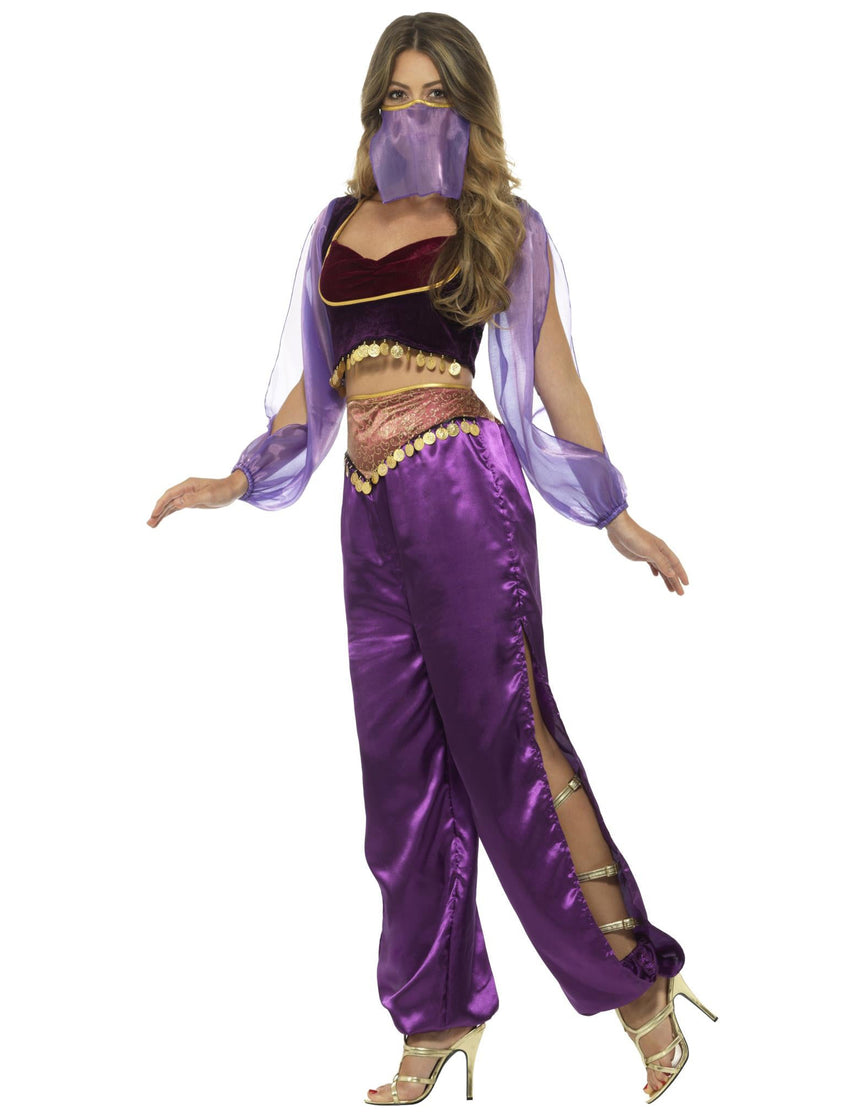 Déguisement princesse arabe violette femme