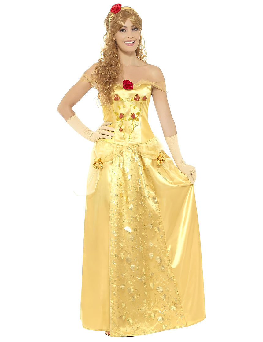 Déguisement princesse des rêves jaune femme
