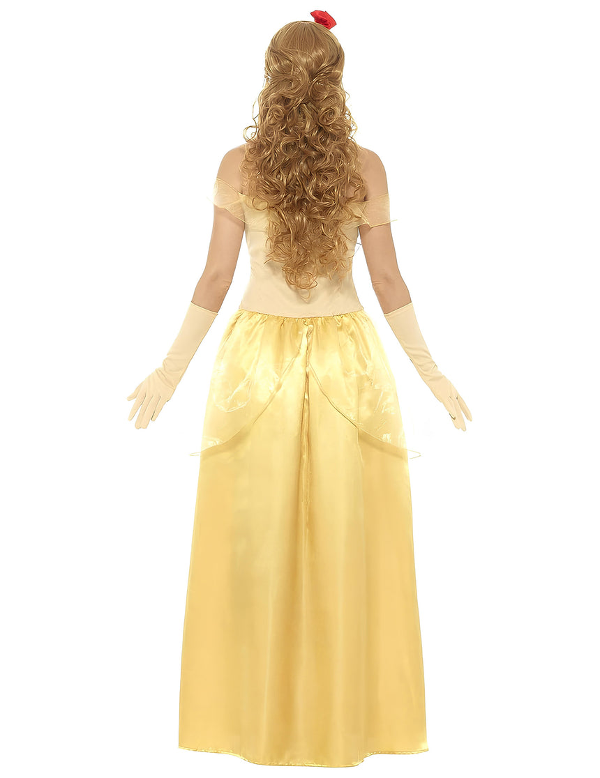 Déguisement princesse des rêves jaune femme