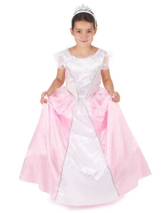 Déguisement princesse fille rose et blanc