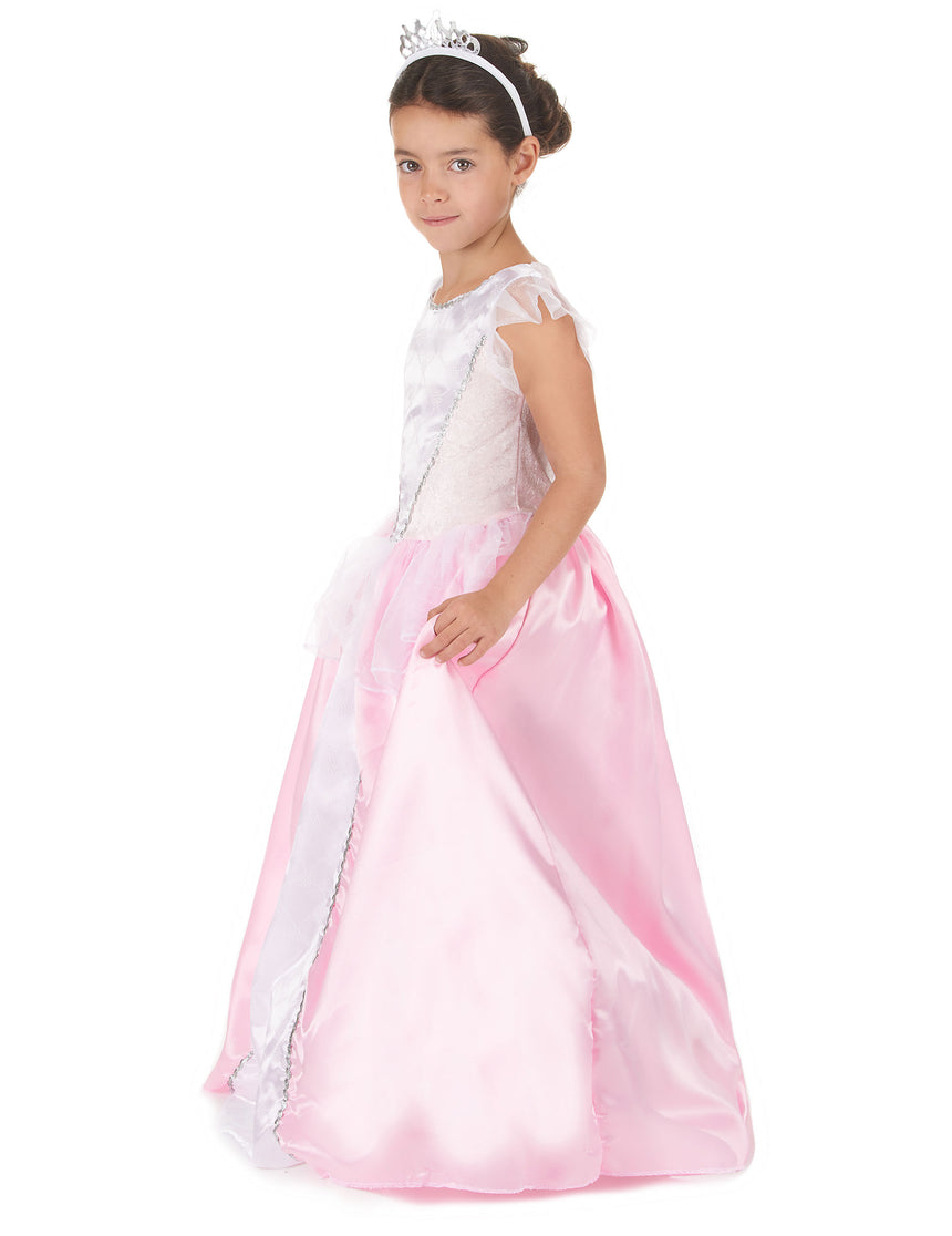 Déguisement princesse fille rose et blanc