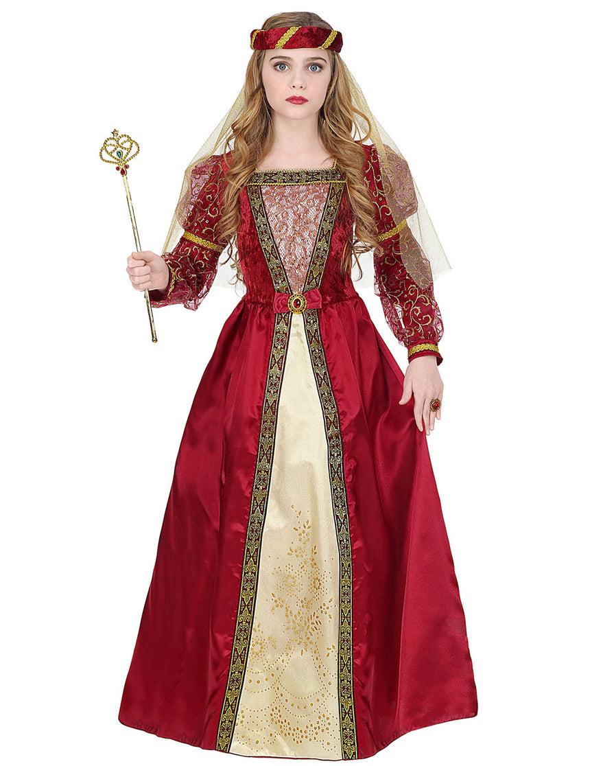 Déguisement princesse médiévale royale fille