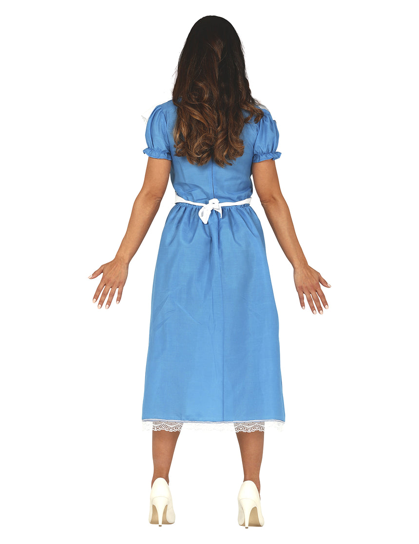 Déguisement princesse merveilleuse bleue femme