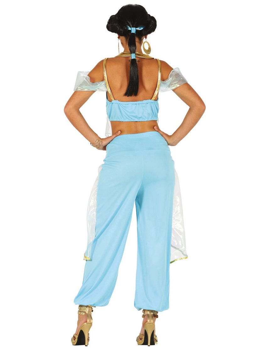 Déguisement princesse orientale bleu femme