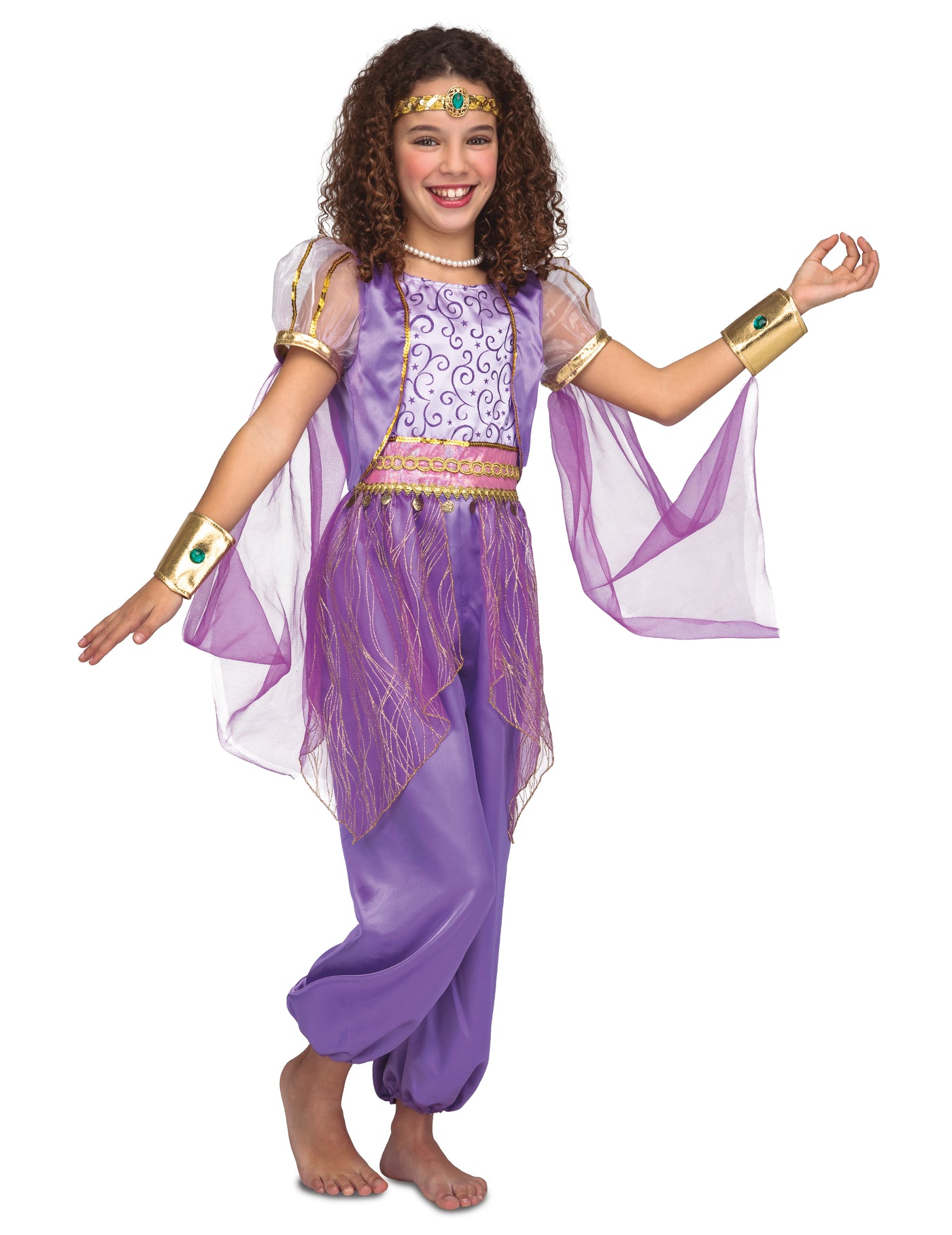 Déguisement princesse orientale violette fille