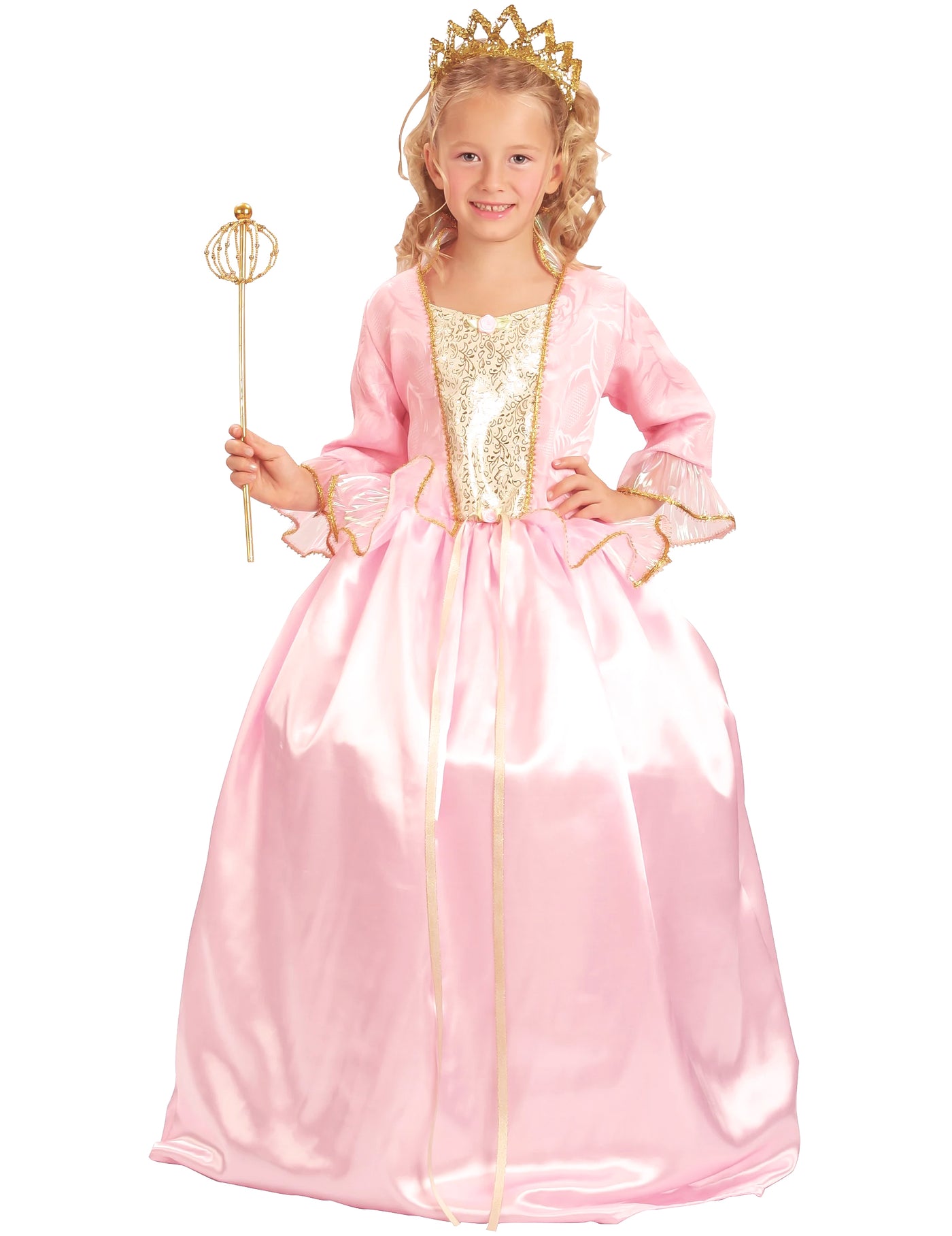 Déguisement Princesse rose luxe fille