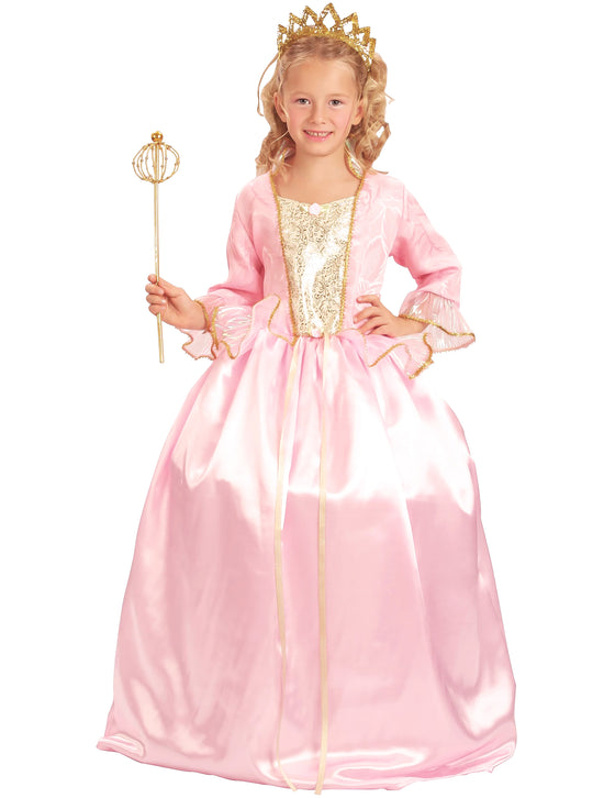 Déguisement Princesse rose luxe fille