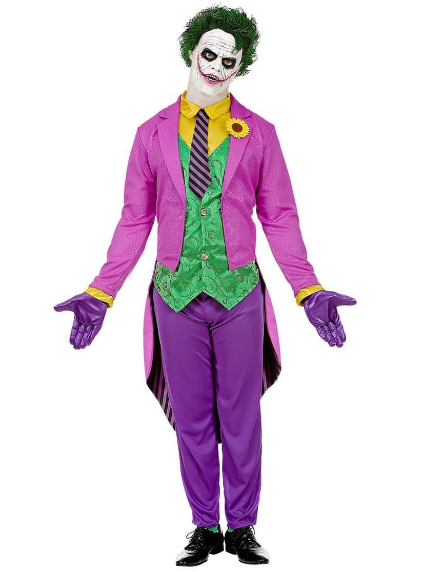Déguisement psychopathe fou violet homme