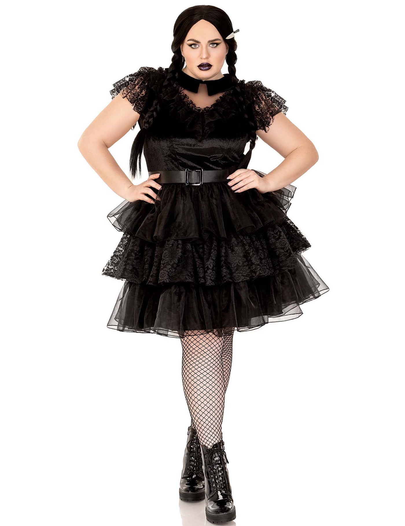 Déguisement rebelle gothique sexy grande taille femme