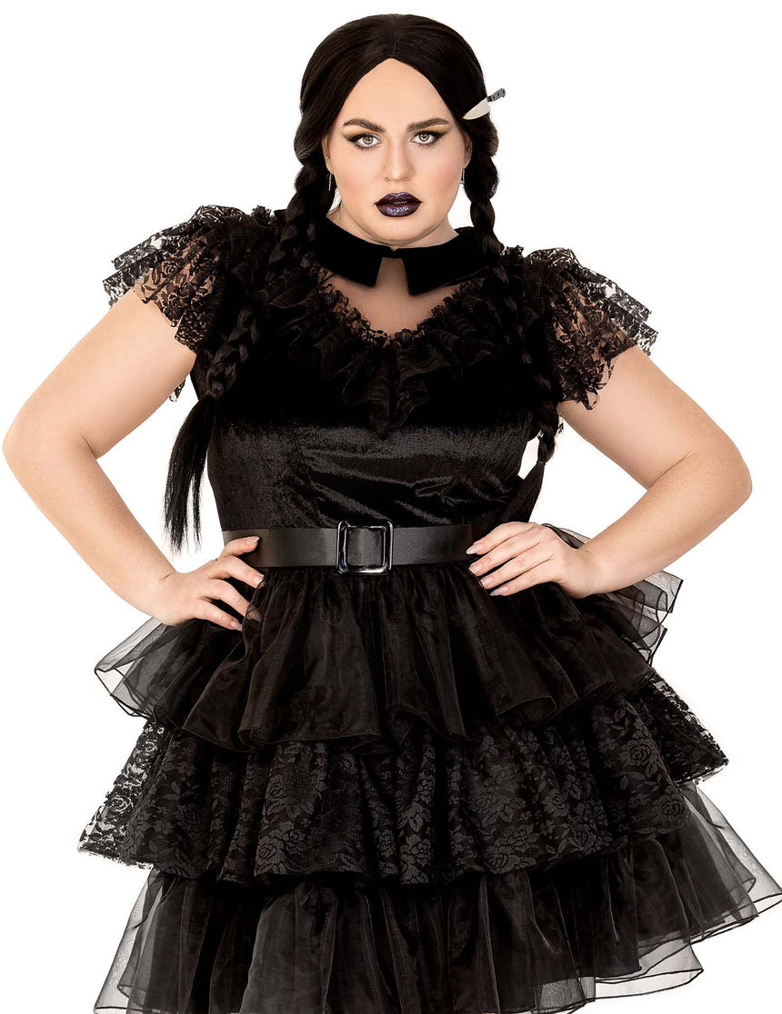 Déguisement rebelle gothique sexy grande taille femme
