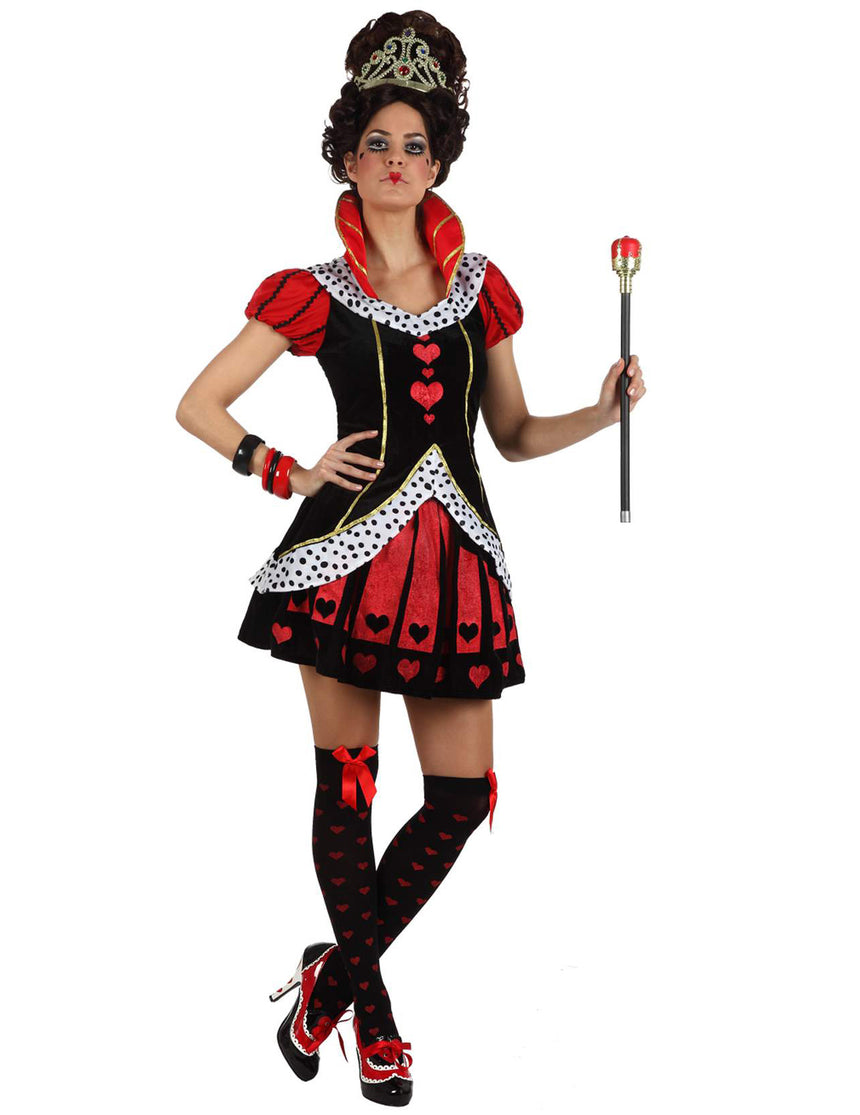 Déguisement reine de coeur élégante femme