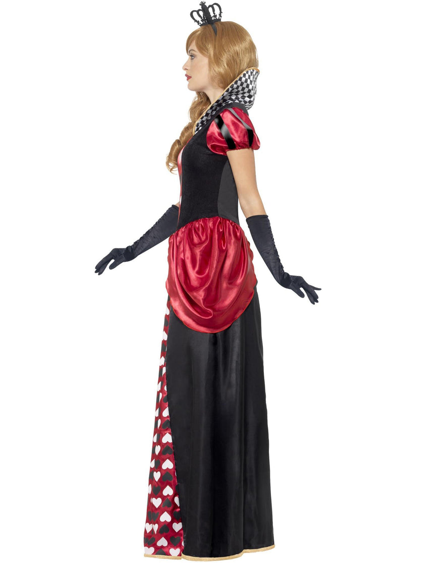 Déguisement reine de coeur longue femme