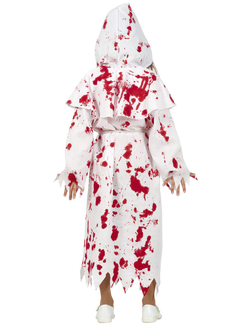 Déguisement fantôme religieux ensanglanté enfant
