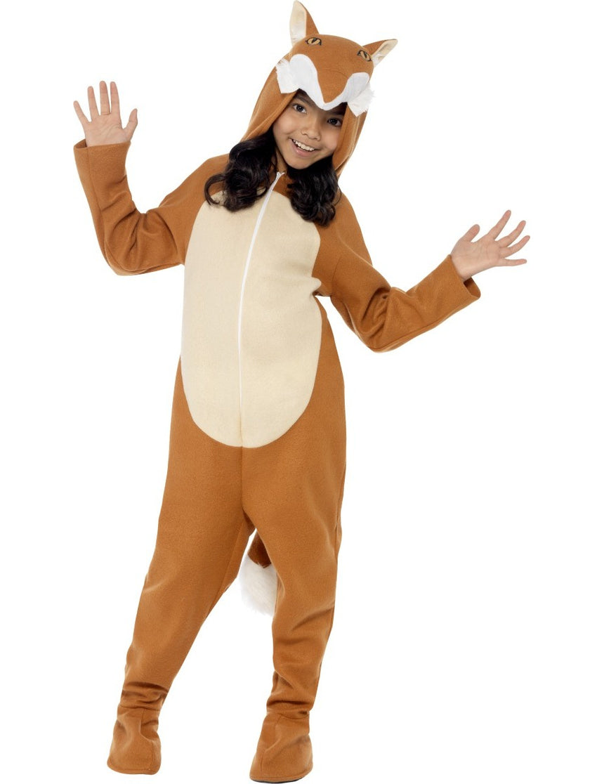 Déguisement combinaison renard enfant