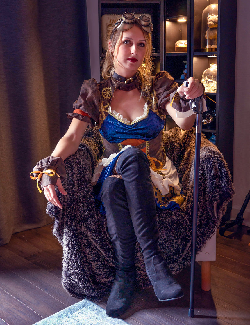 Déguisement rétro futuriste steampunk femme