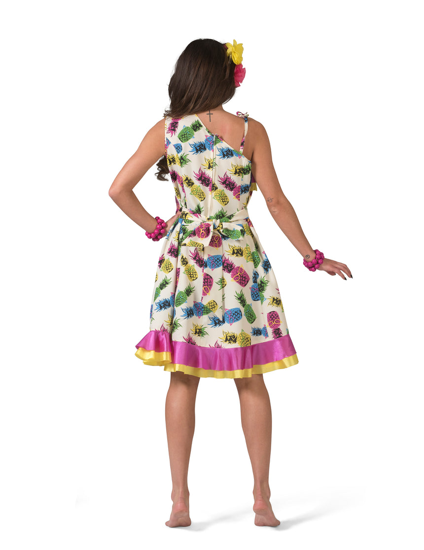 Déguisement robe à motif ananas femme