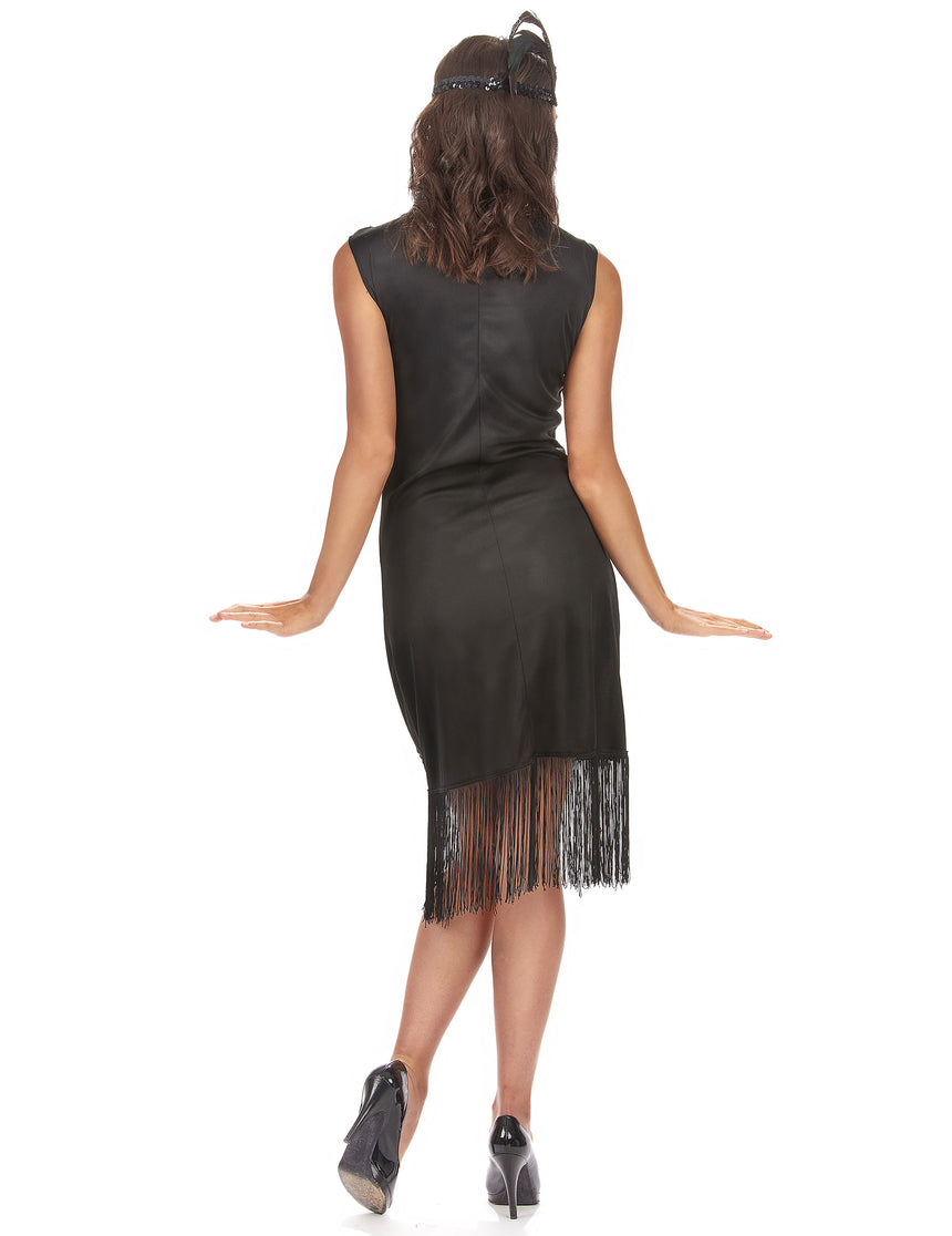 Déguisement robe Charleston noire femme