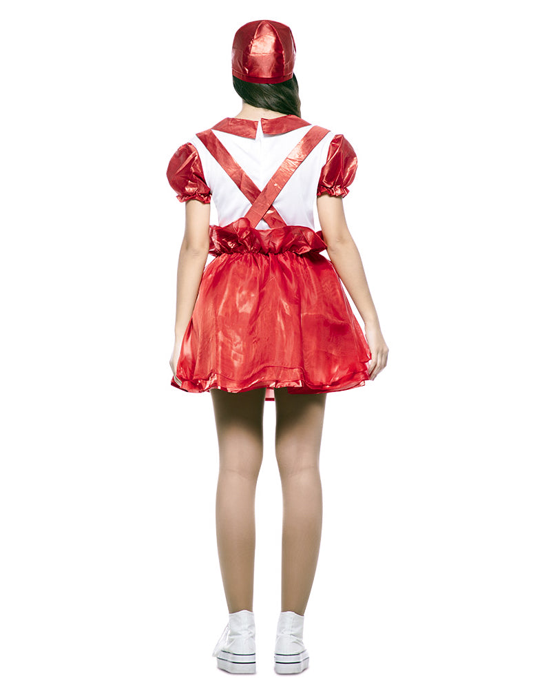 Déguisement robe Chupa Chups rouge femme