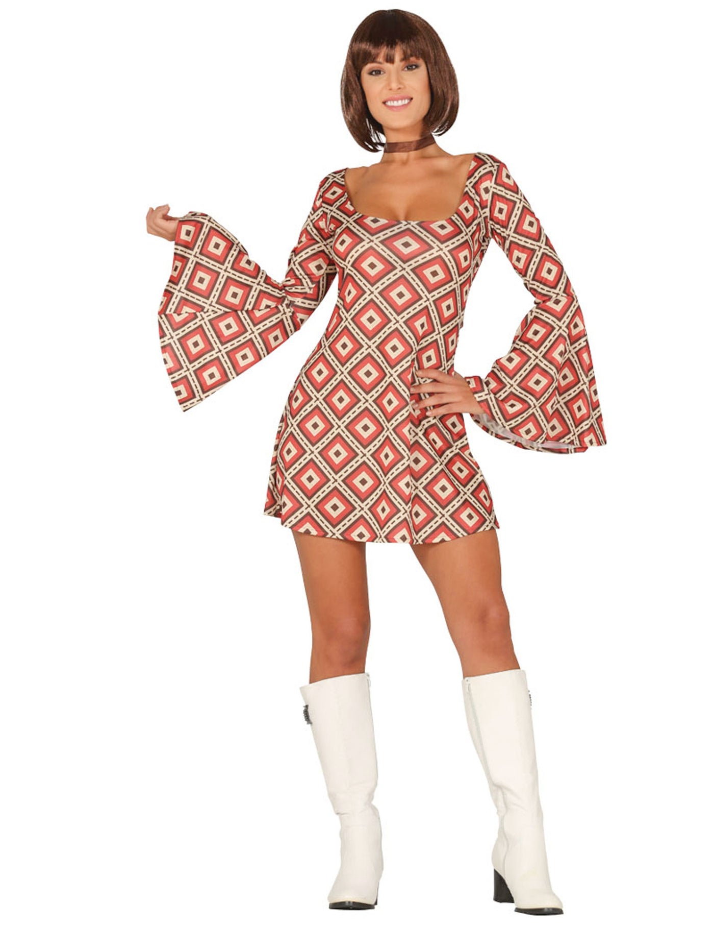 Déguisement robe disco losange femme