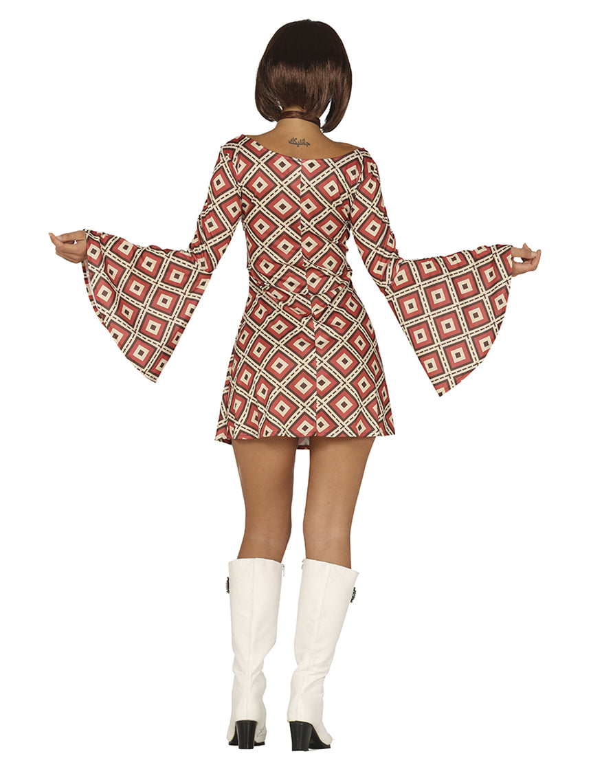 Déguisement robe disco losange femme