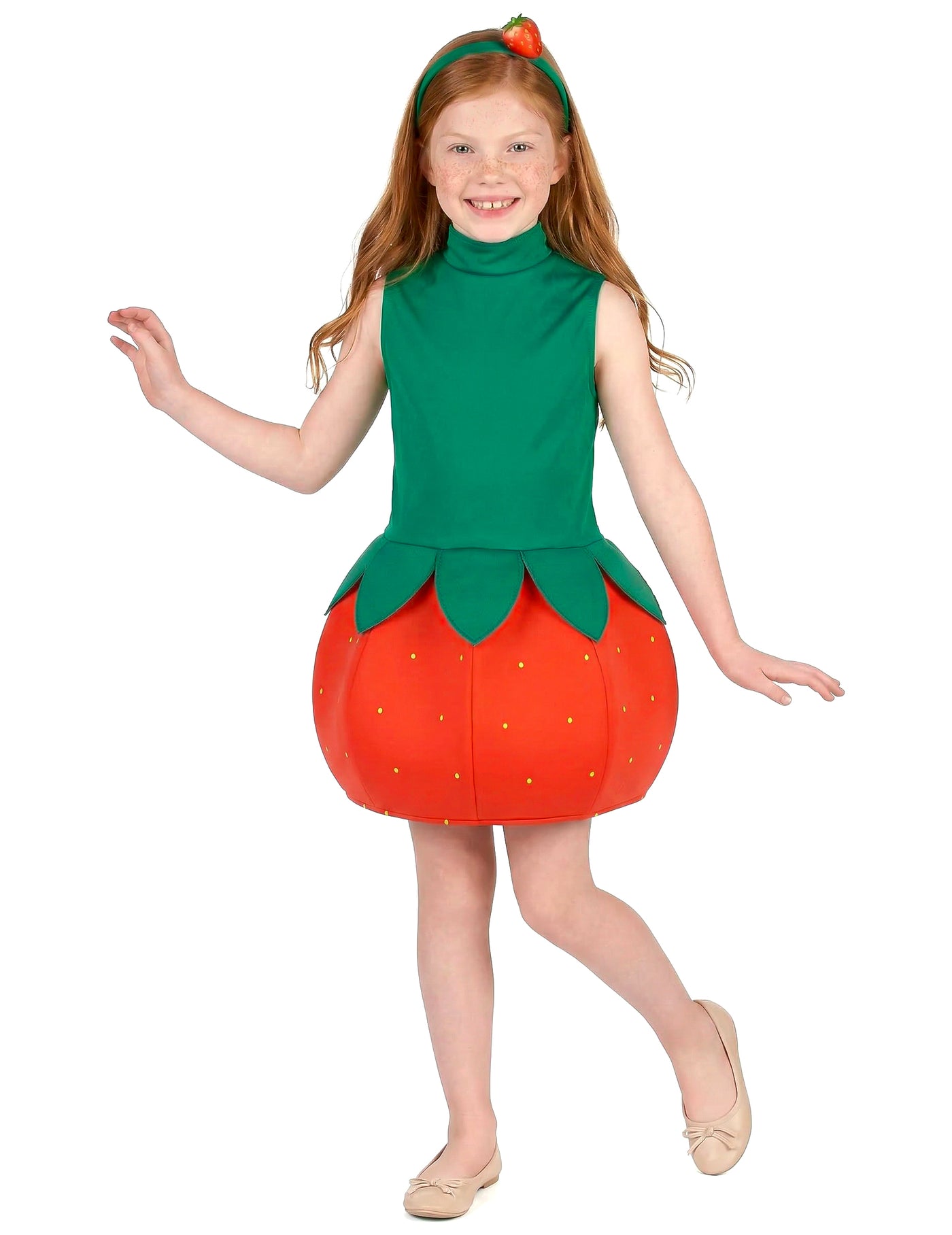Déguisement robe fraise fille