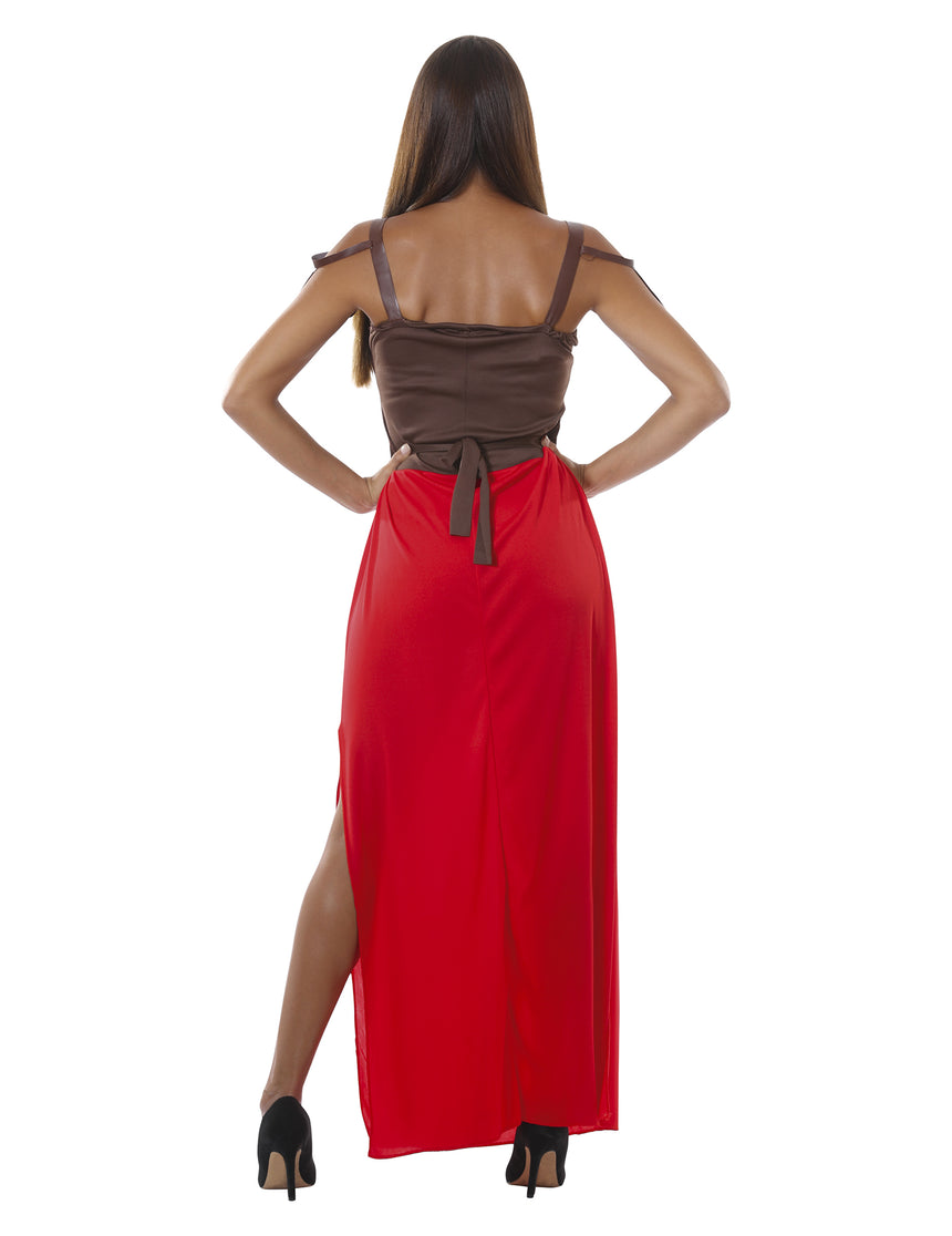 Déguisement robe longue guerrière femme