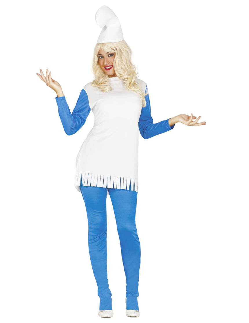 Déguisement robe nain bleu femme