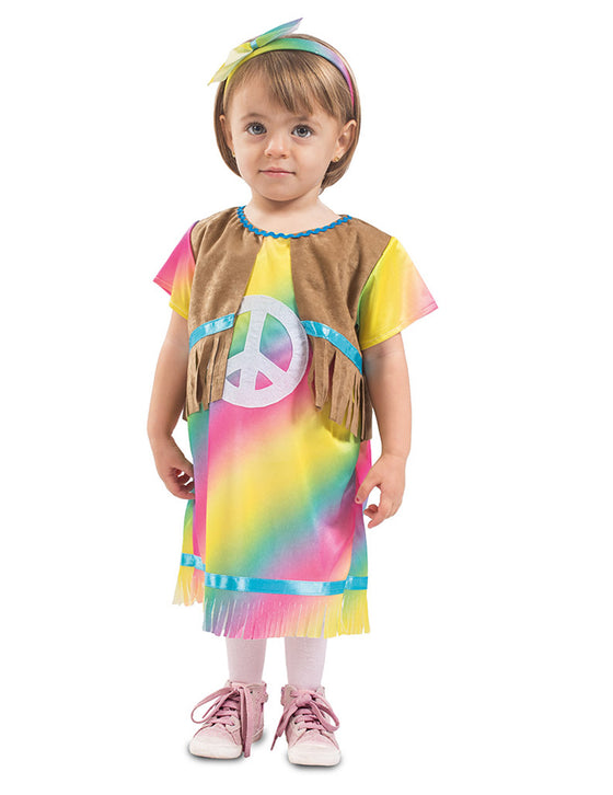 Déguisement robe petite hippie bébé