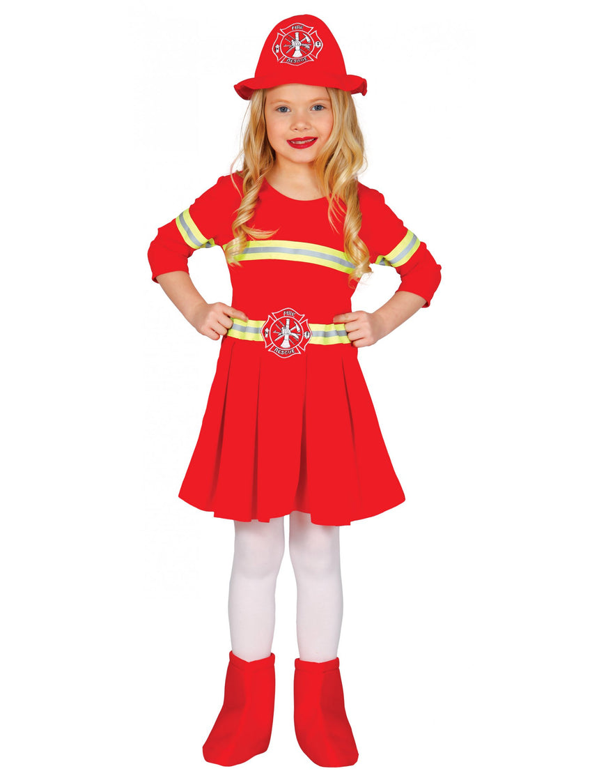 Déguisement robe pompier fille