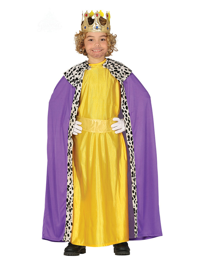 Déguisement Roi Mage jaune enfant