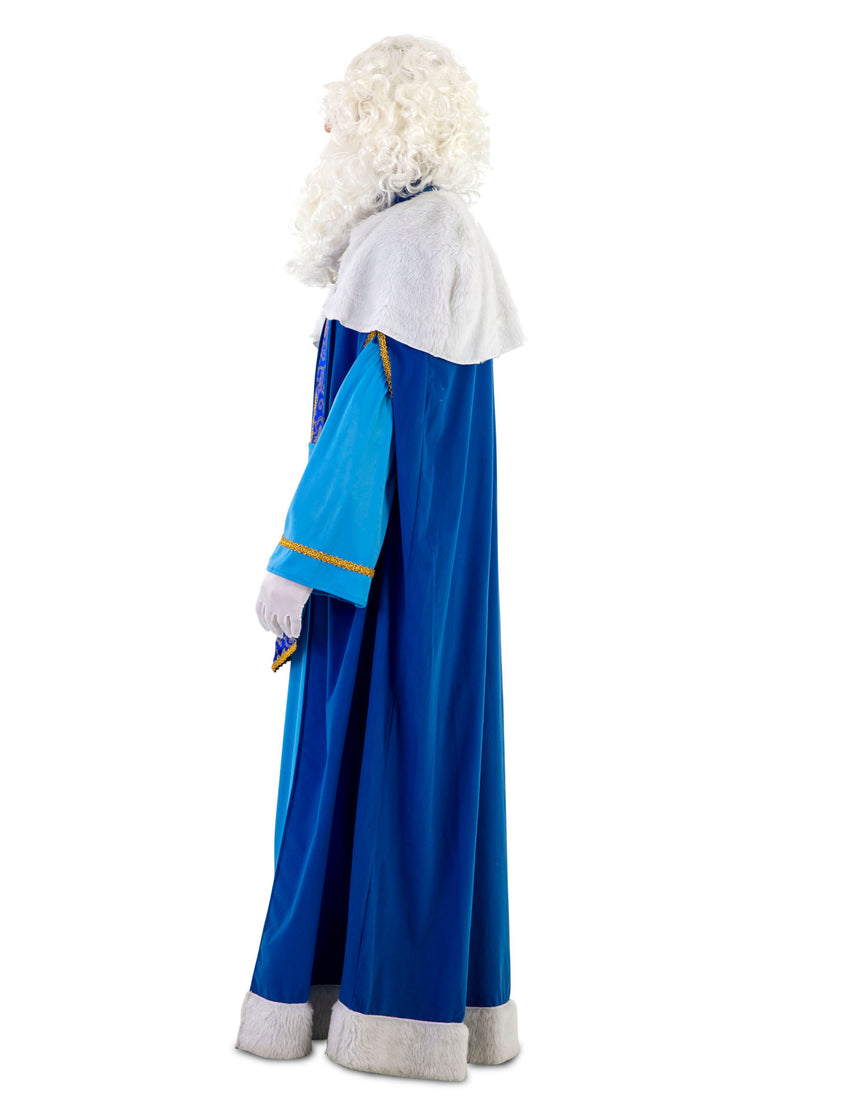 Déguisement Roi Mage luxe bleu Melchior adulte