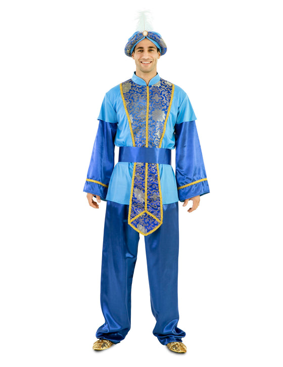 Déguisement Roi Mage sultan bleu adulte