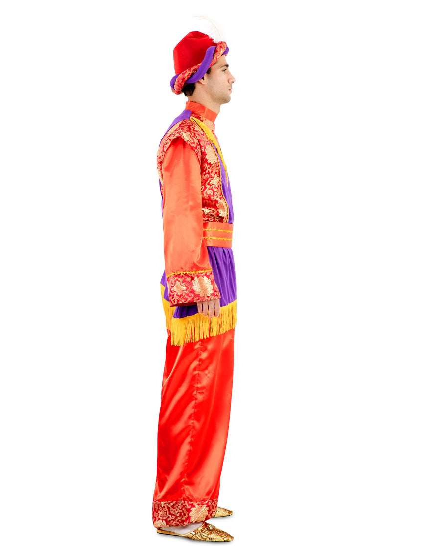 Déguisement Roi Mage sultan rouge adulte