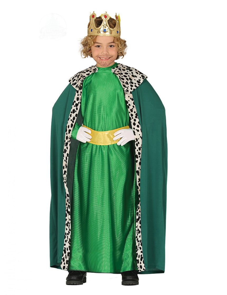 Déguisement Roi Mage vert enfant